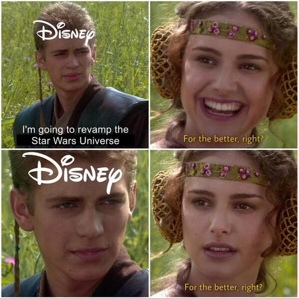 Funny for the better right Star Wars memes, the Anakin and padme meme, funny prequel memes, Star Wars jokes, lol, hilarious dark memes