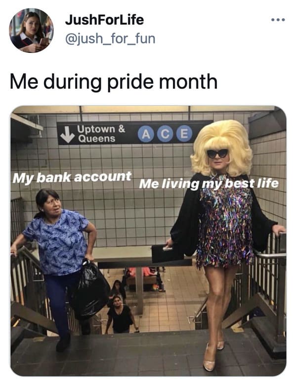 Funny gay pride memes, hilarious pictures and tweets from the gay community, lgbtq memes, funny pics, happy pride, lol