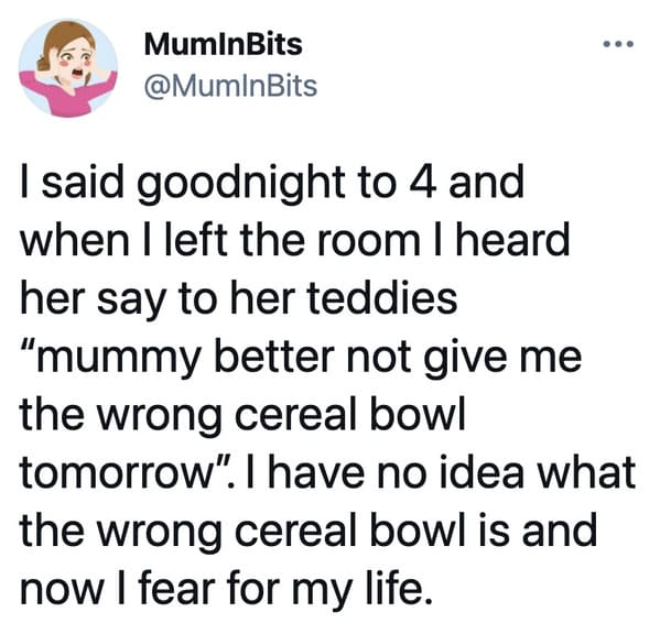 Funny kids humble their parents, parenting twitter, funny tweets about parents and toddlers, kids say the darnedest things, hilarious examples of kids humbling parents, lol, funny twitter parents 