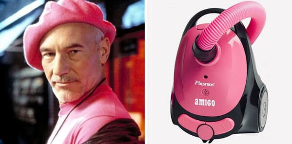 Funny twitter thread of Patrick Stewart as a vacuum cleaner, funny photos of sir Patrick Stewart, high fashion, viral tweets, Pandamoanimum