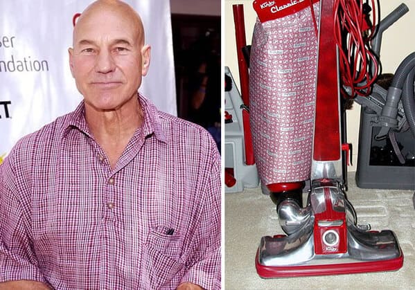 Funny twitter thread of Patrick Stewart as a vacuum cleaner, funny photos of sir Patrick Stewart, high fashion, viral tweets, Pandamoanimum