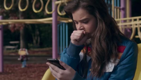 edge of seventeen texting scene, most cringeworthy scenes in movies, askreddit, funny bad cinema, worse scenes in movies, cringe, sad films