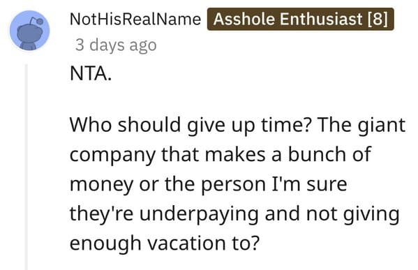 Woman asks if she’s the asshole to not give up vacation days, single woman versus pregnant woman vacation days AITA, American workers, sad, funny, Reddit question