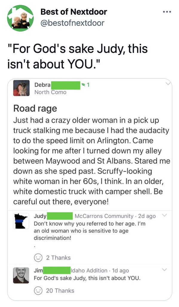 Funny best of nextdoor posts, lol, humor, funny photos, funny tweets, twitter account with funniest post from nextdoor app, bestofnextdoor