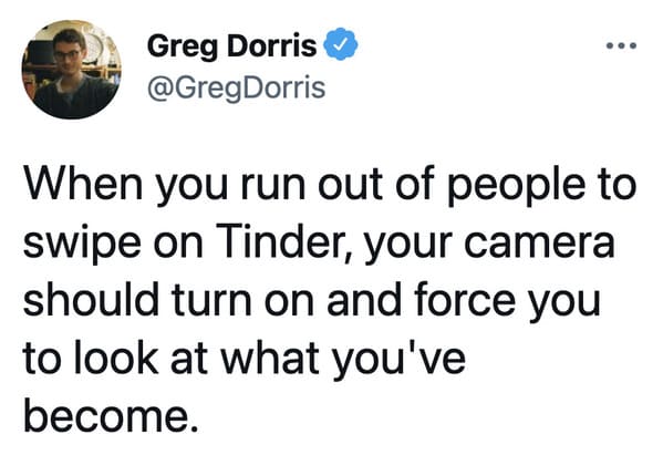 Funny dating app memes, jokes about Tinder, Lol, marriage, love, relationships, tweets, twitter observations about married life and dating, hinge, bumble, bad tinder profiles