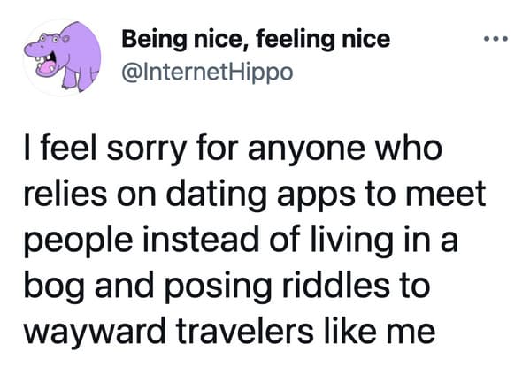 Funny dating app memes, jokes about Tinder, Lol, marriage, love, relationships, tweets, twitter observations about married life and dating, hinge, bumble, bad tinder profiles