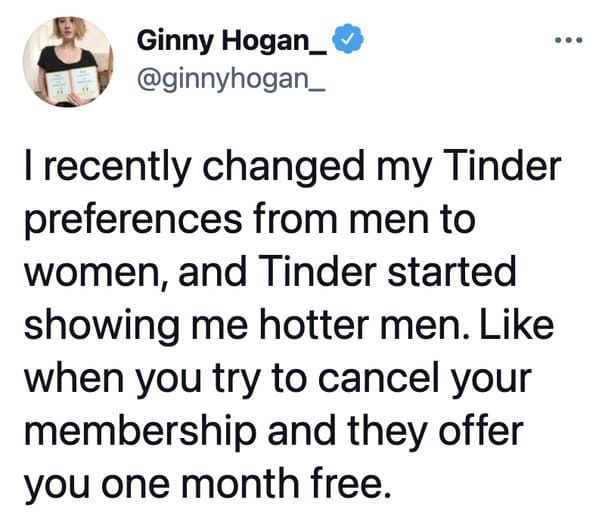 Funny dating app memes, jokes about Tinder, Lol, marriage, love, relationships, tweets, twitter observations about married life and dating, hinge, bumble, bad tinder profiles