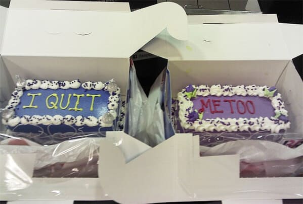 Funny people who quit their jobs in creative ways, funny pictures of people quitting their job, bad bosses, I quit cake, lol, reddit