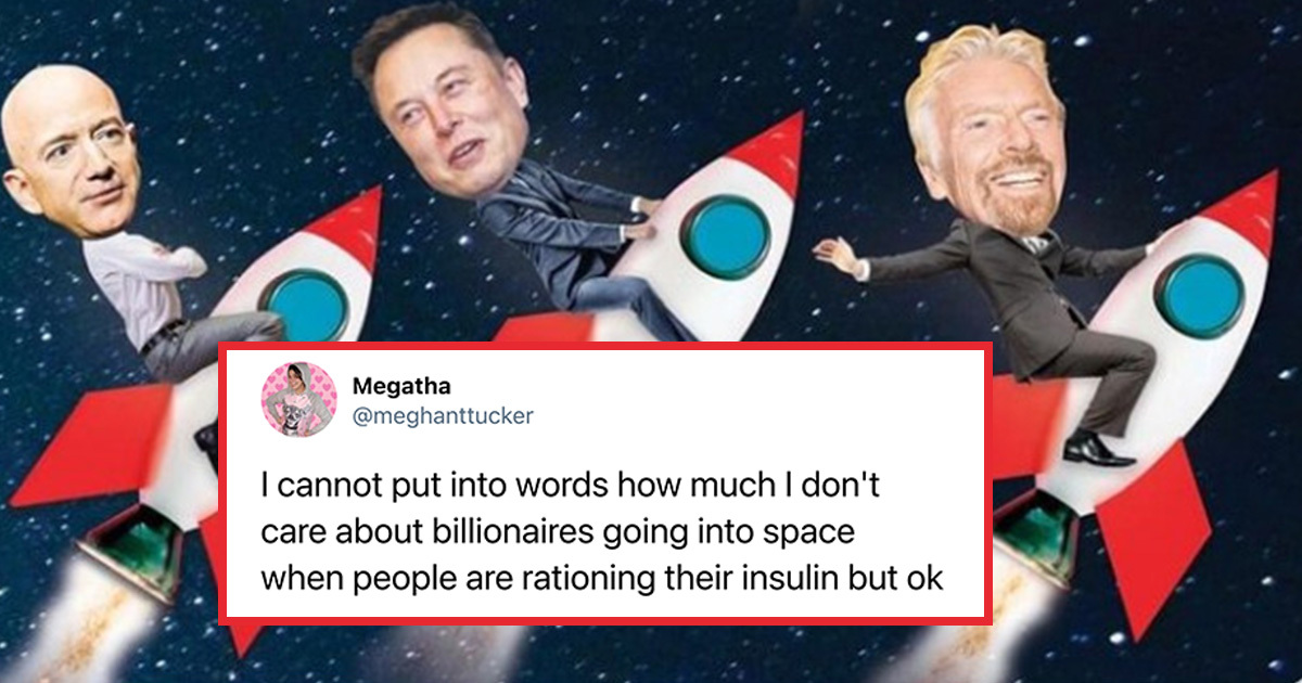 Twitter Is Roasting All The Billionaires Spending Their Money On Space Exploration (30+ Tweets)