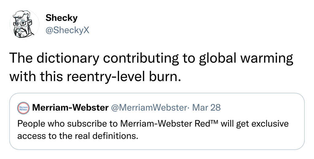 merriam webster trolls - global warming level burn 