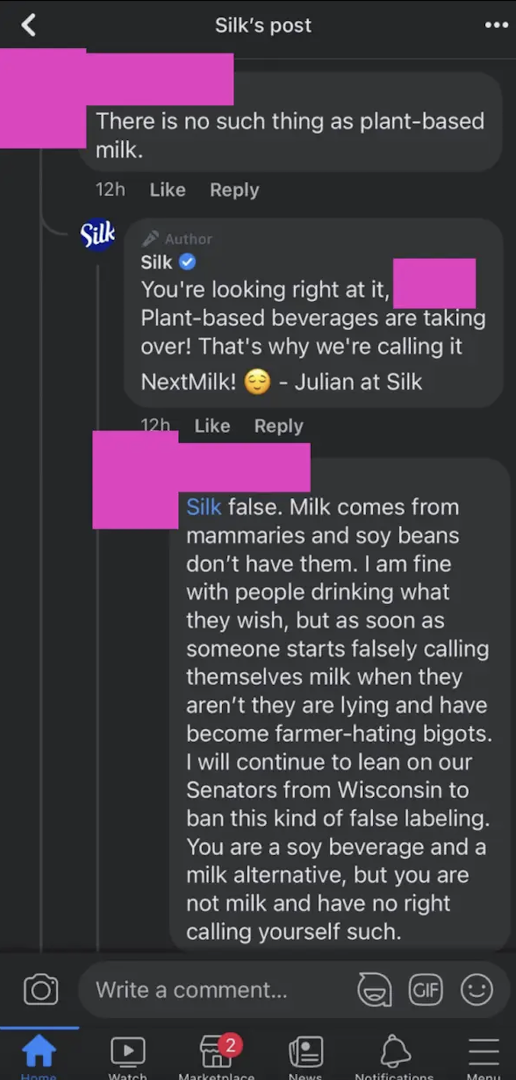 unhinged boomer post - plant based beverages