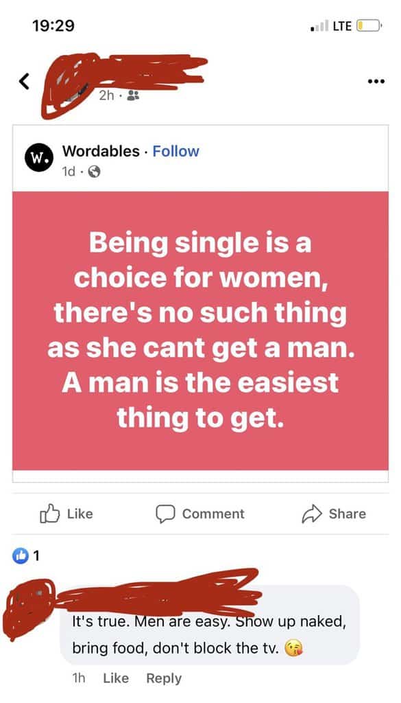 unhinged boomer post - being single is a choice for women